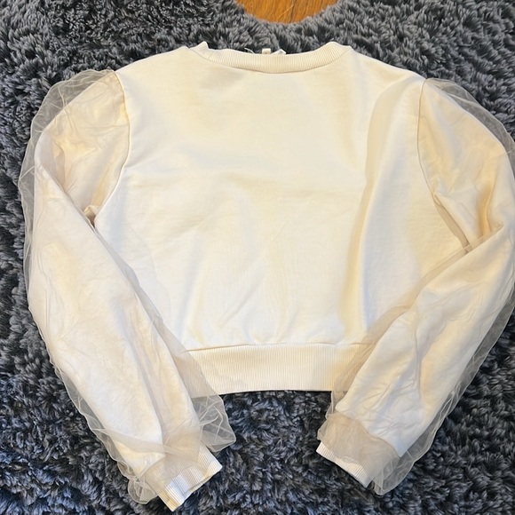 Cream sweatshirt by Anthropologie (M) - Picture 3 of 3